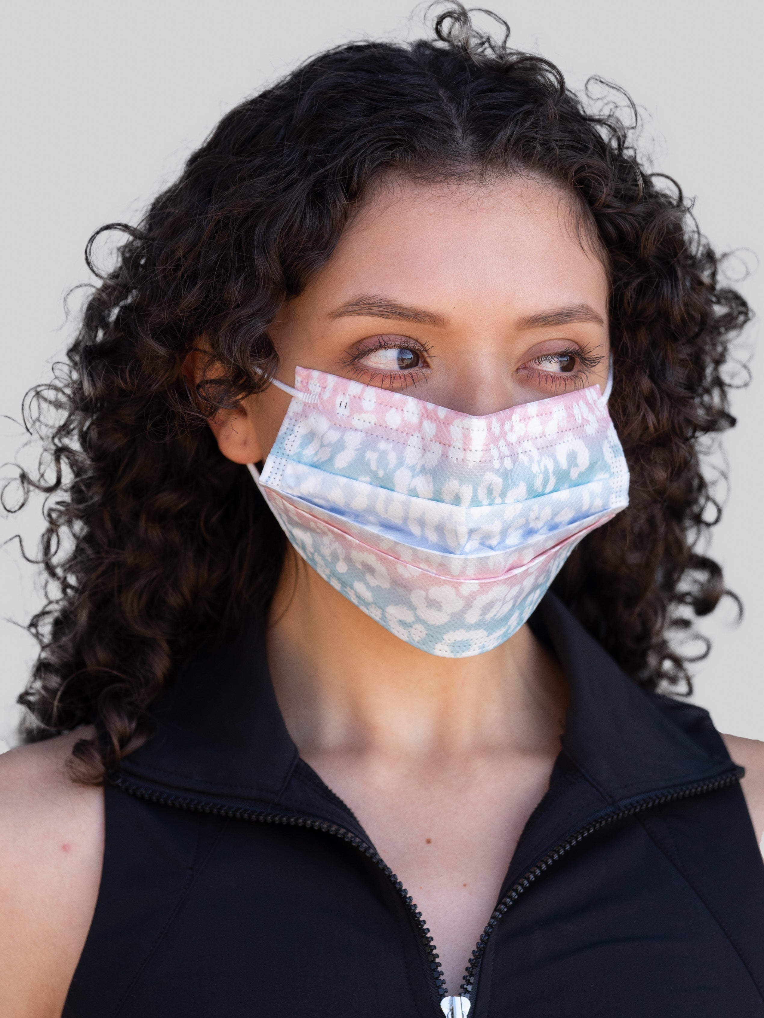 Juicy Couture 3Ply Disposable Face Masks Blush Solid and Ombre Leopar